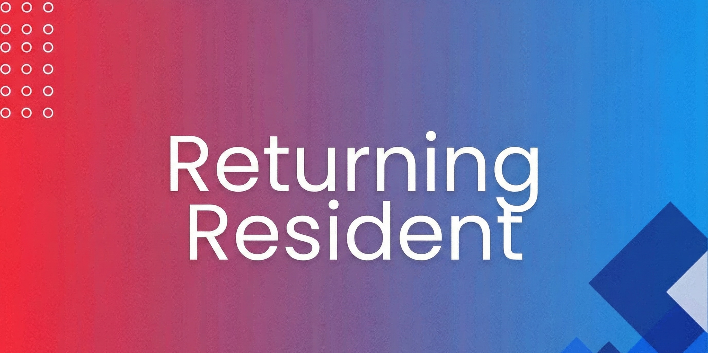 Returning Resident Visa